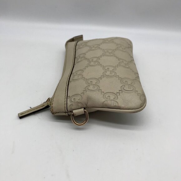 Gucci Off-White Monogram Leather Zip Wallet - Picture 4 of 11